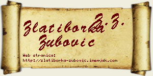 Zlatiborka Zubović vizit kartica